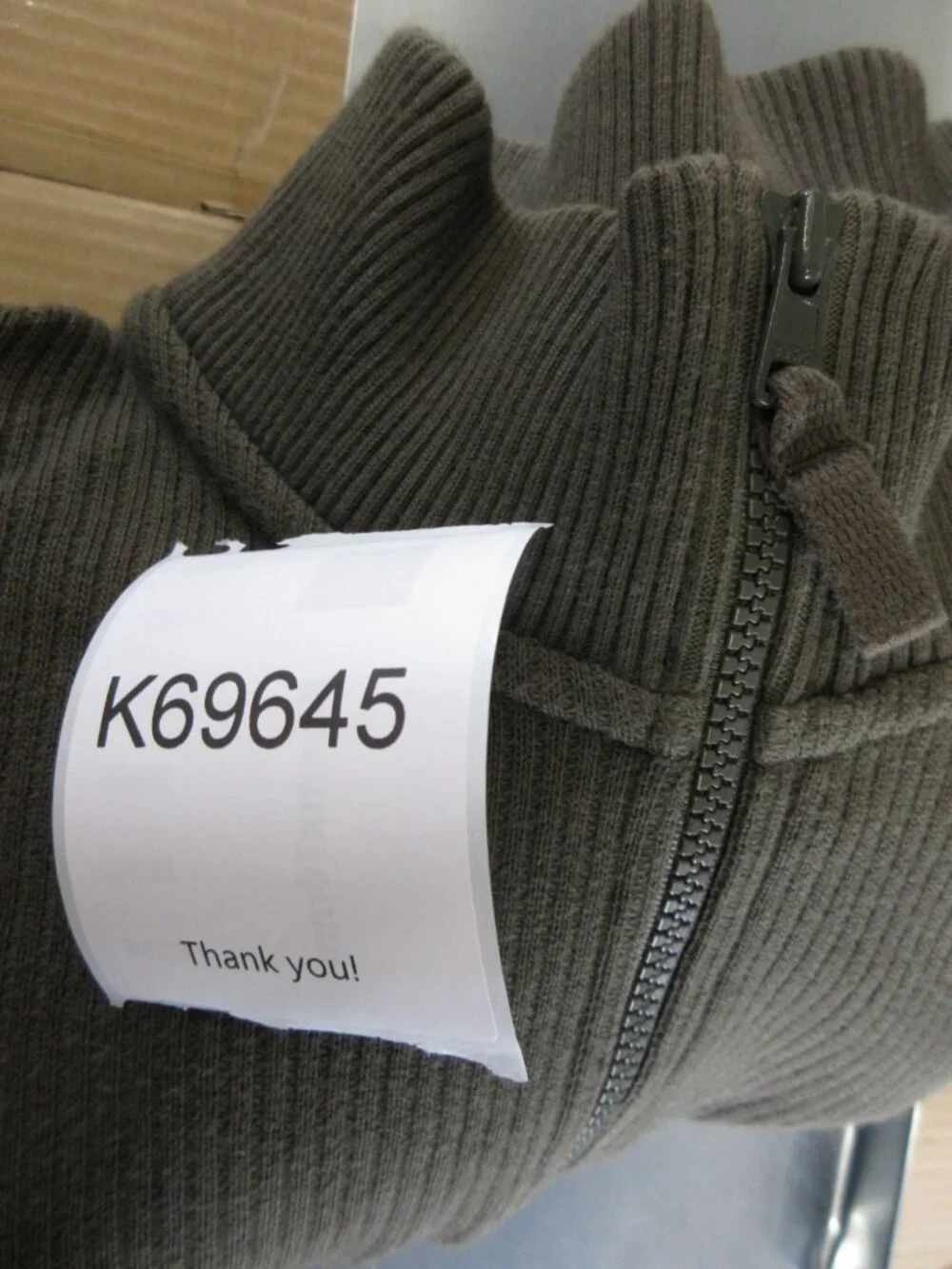 VGT Eddie Bauer Sweater Large Legend 1/4 Zip Military Elbow Patches